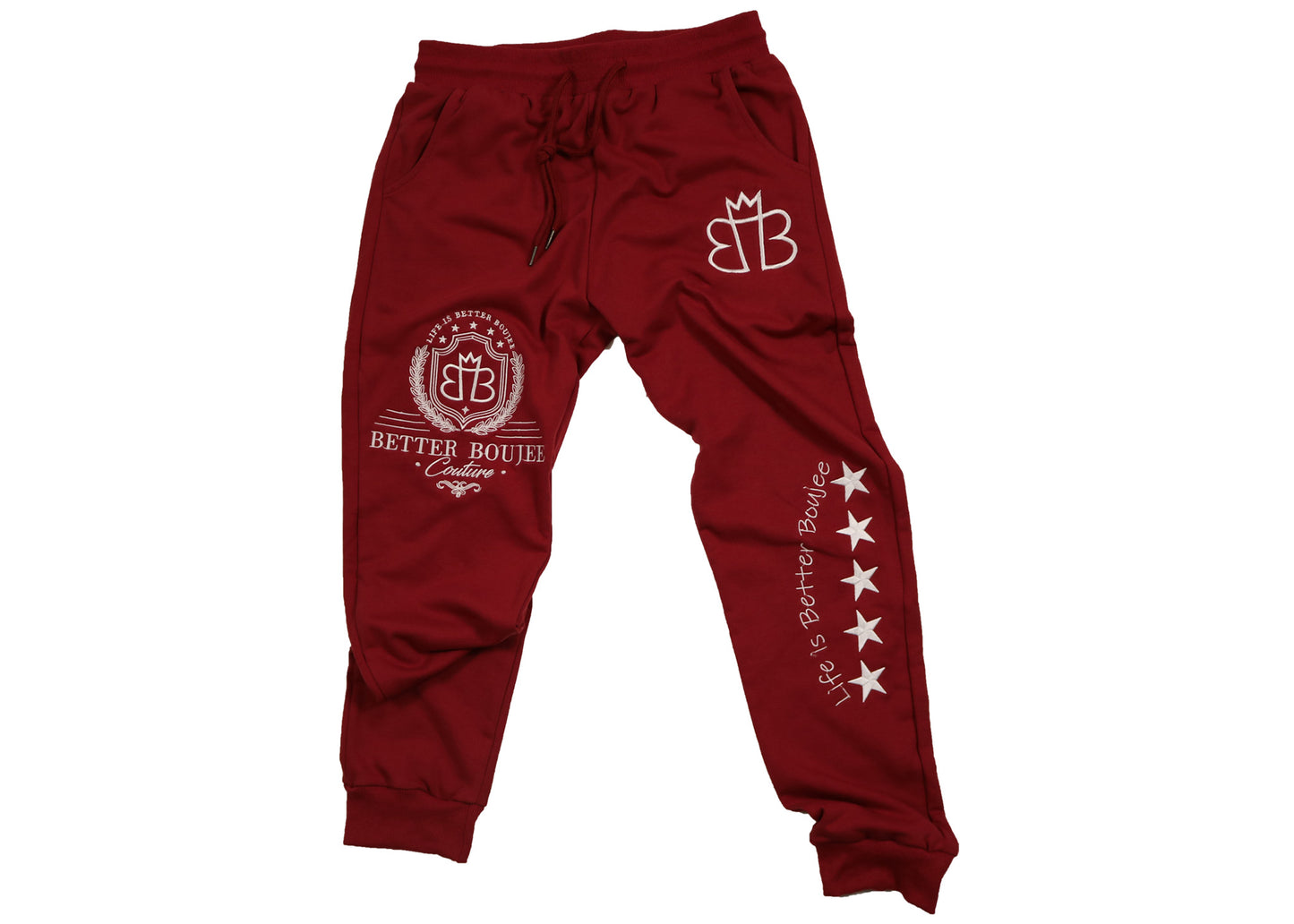 Embroidered | Red | Better Boujee |Sweat Suit